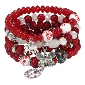 Layered Stretch Bracelet Set Of 4 Pieces